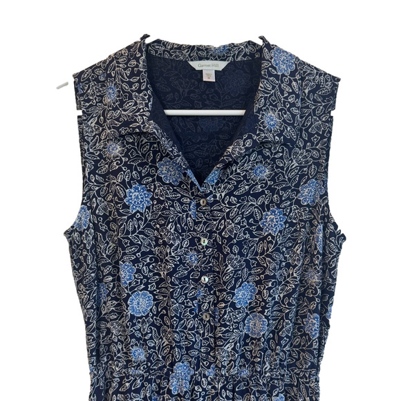 GARNET HILL 100% Silk Shirt Dress - Picture 3 of 12